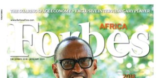Le magazine Forbes Africa élit Paul Kagame « homme de l’année 2018 »