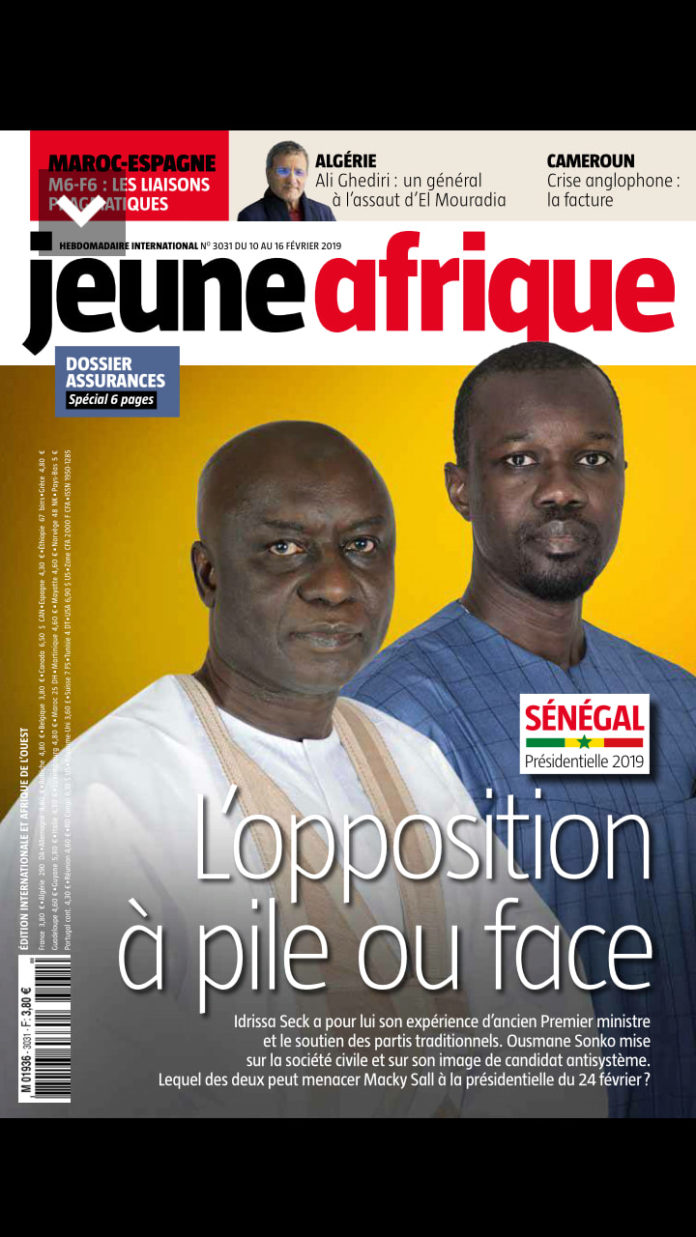 Jeune AFrique Une Idrissa Sonko