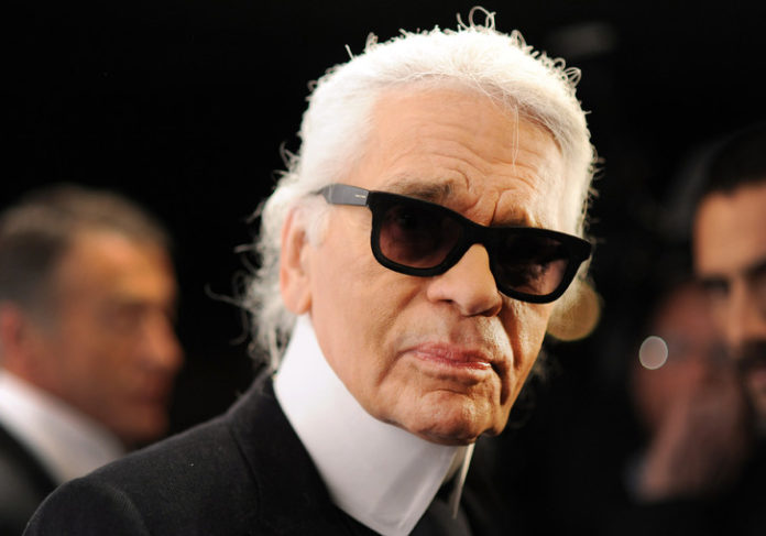 Karl Lagerfeld de profil