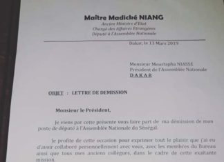 Le PDS ne sera pas plus digne que lui : Madické Niang démissionne de son poste de député
