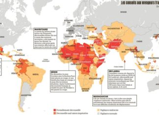 La liste des destinations déconseillées par la France, dont 2 voisins du Sénégal