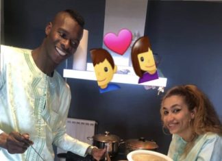 Pape Abdou Cissé, le défenseur de l’Olympiakos (Grèce) et sa femme baptisent leur enfant