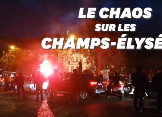 CAN : Sur les Champs-Elysées, il a fêté la victoire de l’Algérie…avec une tronçonneuse
