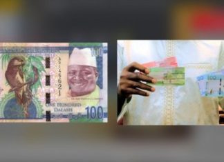 En Gambie, Yahya Jammeh effacé des nouveaux billets de banque