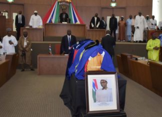 Dawda Diawara enterré dans l’enceinte de l’Assemblée nationale gambienne