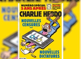 Charlie Hebdo pour son numéro anniversaire de l’attentat tacle les « nouveaux censeurs »