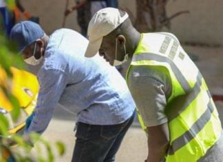 Photos : Cheikh Bakhoum en mode « cleaning day » à Grand-Yoff