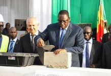 Le président Macky Sall a lancé les travaux d’un stade de 50 000 places