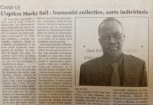 Ousseynou Nar Gueye de Tract, dans le Quotidien, ce mardi | « L’option Macky Sall : immunité collective, sorts individuels » »