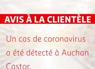 Auchan : Un des 1660 collaborateurs testé coronapositif, Auchan Castors ferme