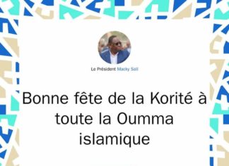 Preum’s! Macky Sall a adressé ses voeux de Korité dès hier, samedi soir