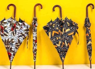 Pour l’hivernage, sortez les parapluies motif pagne de la marque ivoirienne Lili Création ?