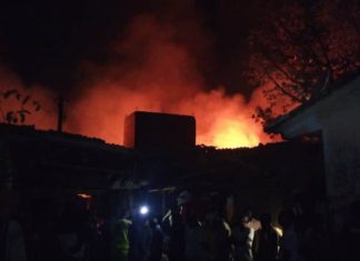 Violent incendie au marché central de Kaolack