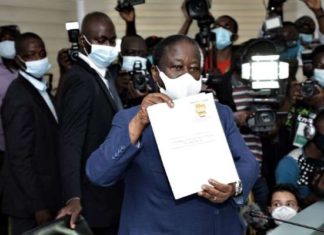 Élection présidentielle : sa candidature déposée, Bédié la « confie au peuple de Côte d’Ivoire »
