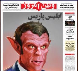 « Paris-capturé » à Téhéran: Emmanuel Macron caricaturé « le démon de Paris » en Iran