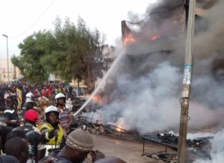 Marché Occass de Touba, incendie catastrophique