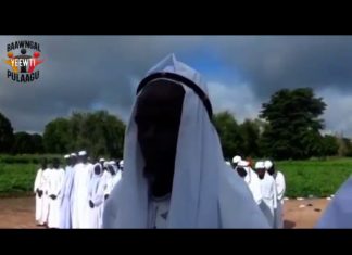 Ces fidèles musulmans (?) effectuent leur prière en…peulh