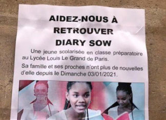 Diary Sow : « Disparaitre volontairement n’est pas un délit » (Police française)