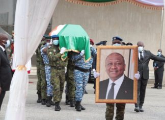 La Côte d’Ivoire a inhumé son défunt premier ministre Hamed Bakayoko