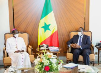 Palais de la République : l’Archevêque de Dakar reçu par Macky Sall