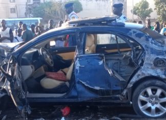 Le chauffeur malien assassin de 3 agents de LERAL TV en garde-à-vue, des traces de dérapages du camion fou sur le goudron