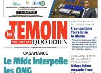 Dans l’oeil du Témoin ce jeudi : l’ayatollah Ahmed Khalifa Niasse indexe des gays chez les journalistes et les banquiers