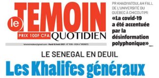 Dans Le Témoin ce mardi : l’égorgeur d’une fillette de 4 ans arrêté à Ziguinchor