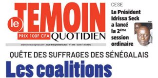 Dans le quotidien Le Témoin ce jeudi : Elton fâché avec l’État…