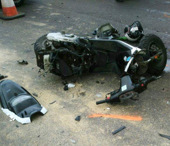 Accident moto