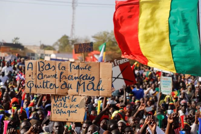 Manif anti-francçais au Mali