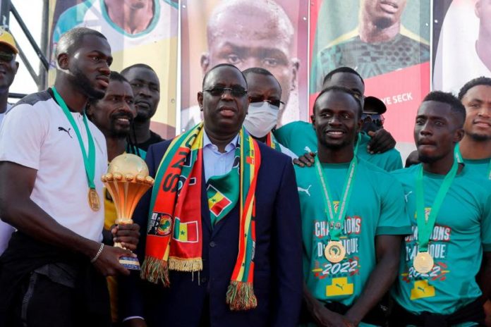 Macky Sall et le Lions