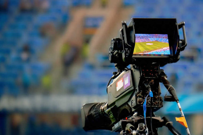 Lcd,Display,Screen,On,A,High,Definition,Tv,Camera.