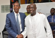 (PASSATION DE SERVICE) MINISTERE DES FINANCES ET DU BUDGET: Mamadou Moustapha Ba officiellement IN, Abdoulaye Daouda Diallo officiellement OUT