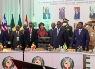 Coup d’Etat au Burkina: les raisons du report du sommet de la Cedeao à Dakar