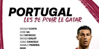 COUPE DU MONDE 2022: Le Portugal publie sa liste des joueurs convoqués