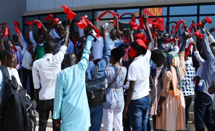 Sit-in journalistes