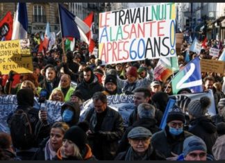ACTU MONDE : Des milliers de manifestants dans la rue à Paris pour dénoncer la réforme des retraites