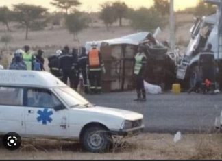 ACCIDENT DE SAKAL : Les internautes scandalisés par l’état de l’ambulance qui transportait les victimes
