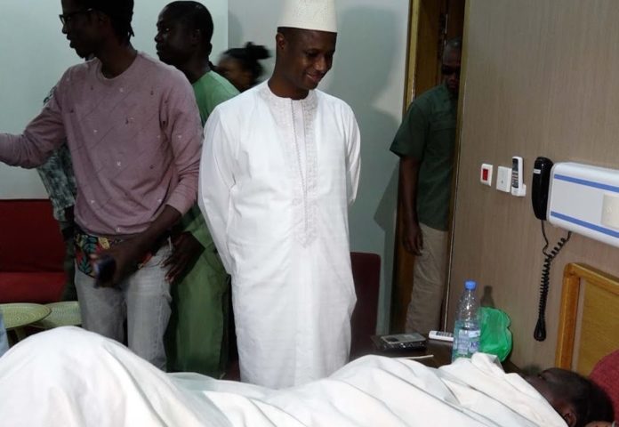 Antoine Diome au chevet de Yacine Thiam
