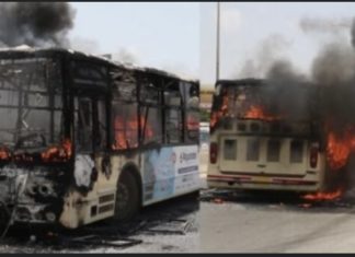LIBERTÉ 6 : Deux bus de Dakar Dem Dikk incendiés