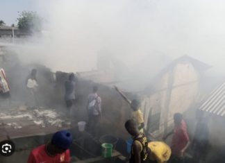 ZIGUINCHOR : Le marché central de Boucotte en feu !
