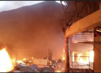 INCENDIE AU MARCHÉ BOUCOTTE : Les pertes estimées à près de 2 milliards Fcfa