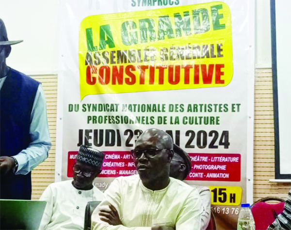 Assemblée consécutive des artistes : Titi Yoro, élu Sg du Syndicat des acteurs de la Culture