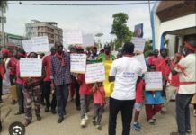 ZIGUINCHOR : Les travailleurs des collectivités territoriales ont tenu leur marche