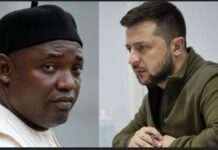 DIPLOMATIE : Le Président Zelensky s’est entretenu avec son homologue gambien le Président Adama Barrow