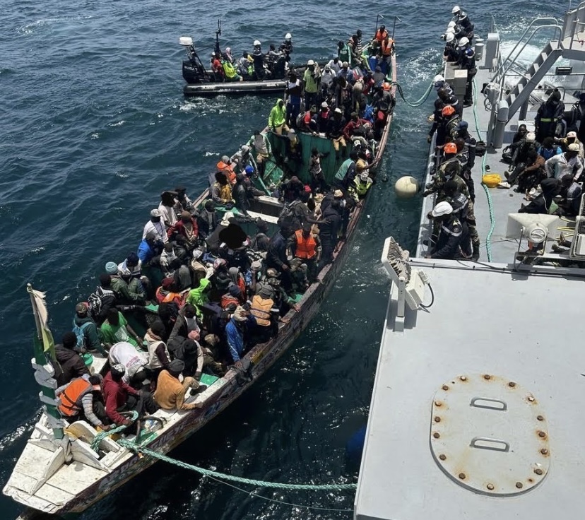 MIGRATION IRRÉGULIÈRE : La Marine nationale a secouru 217 migrants au large de Joal