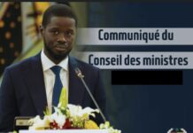COMMUNIQUE DU CONSEIL DES MINISTRES DE CE MERCREDI 06 NOVEMBRE 2024