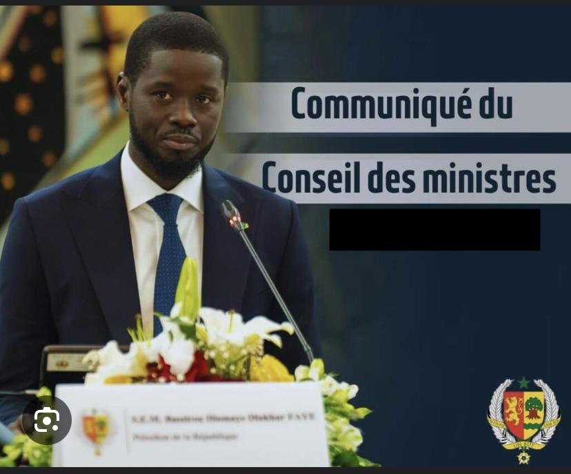 COMMUNIQUE DU CONSEIL DES MINISTRES DE CE MERCREDI 06 NOVEMBRE 2024
