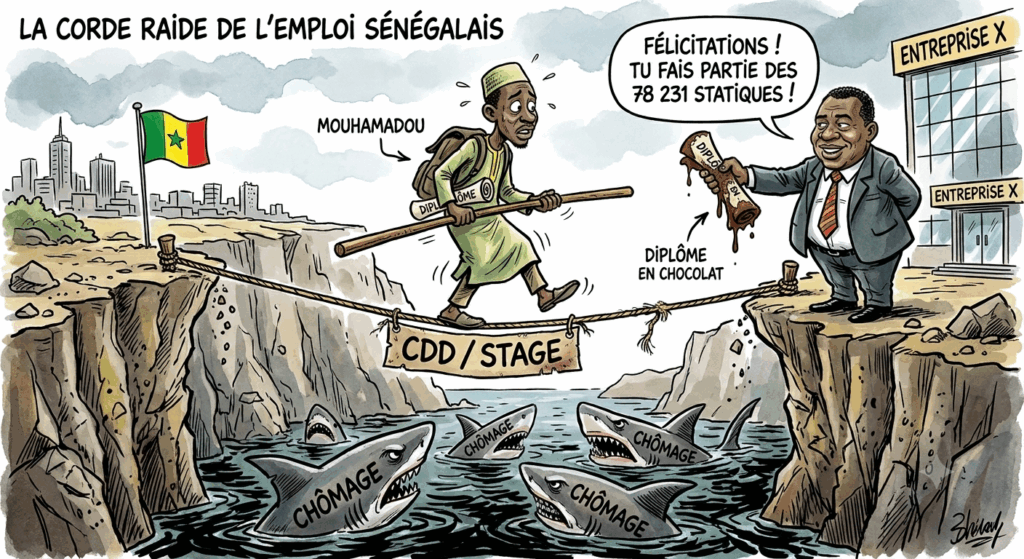 [HALTE A LA STAGIARIATION DE L’EMPLOI ! Par Damel Gueye, NATIONS HEBDO] MARCHÉ DU TRAVAIL EN 2025 : LA PRÉCARISATION GALOPANTE SOUS LE VERNIS DES CHIFFRES   