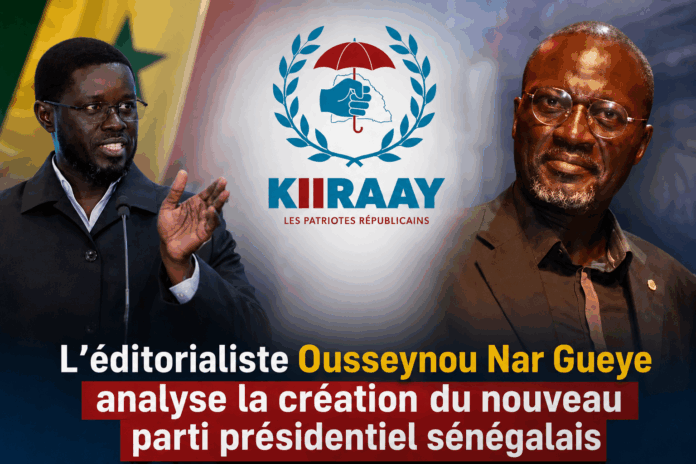 Ousseynou Nar Gueye analyse la creation du nouveau parti presidentiel